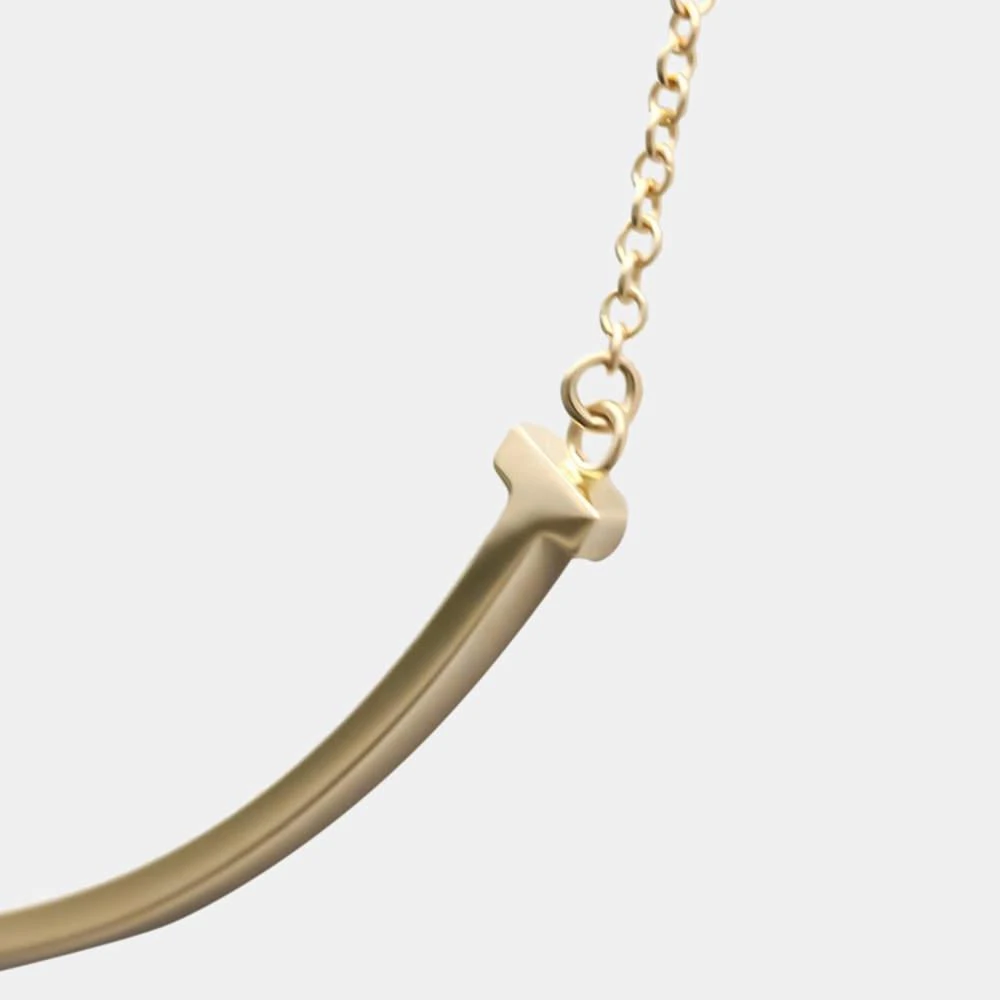 商品[二手商品] Tiffany & Co.|Tiffany & Co. Tiffany T Smile Small 18K Rose Gold Necklace,价格¥7243,第3张图片详细描述