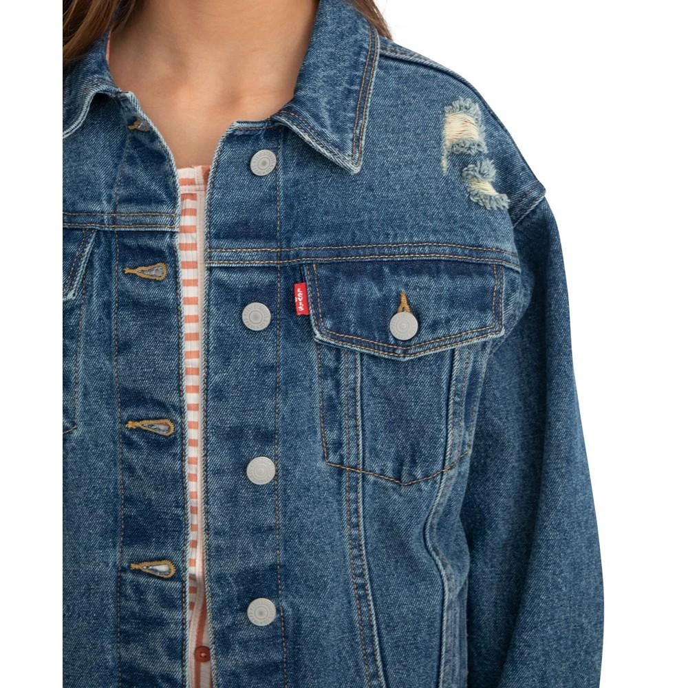 商品Levi's|Levi's x Clements Twins Big Girls Oversized Trucker Jacket,价格¥170,第4张图片详细描述