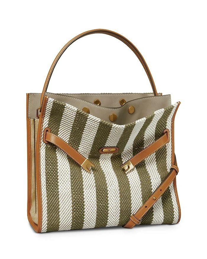 商品Tory Burch|Lee Radziwill Stripe Double Satchel,价格¥5751,第3张图片详细描述