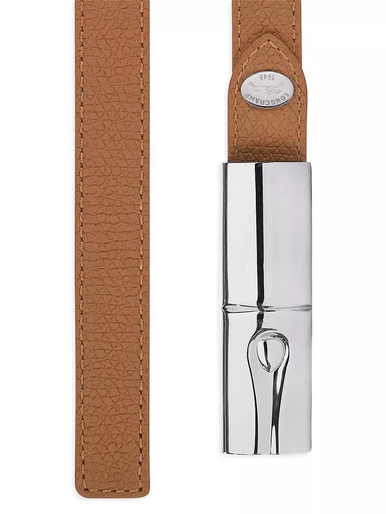 商品Longchamp|Roseau Leather Belt,价格¥1170,第2张图片详细描述