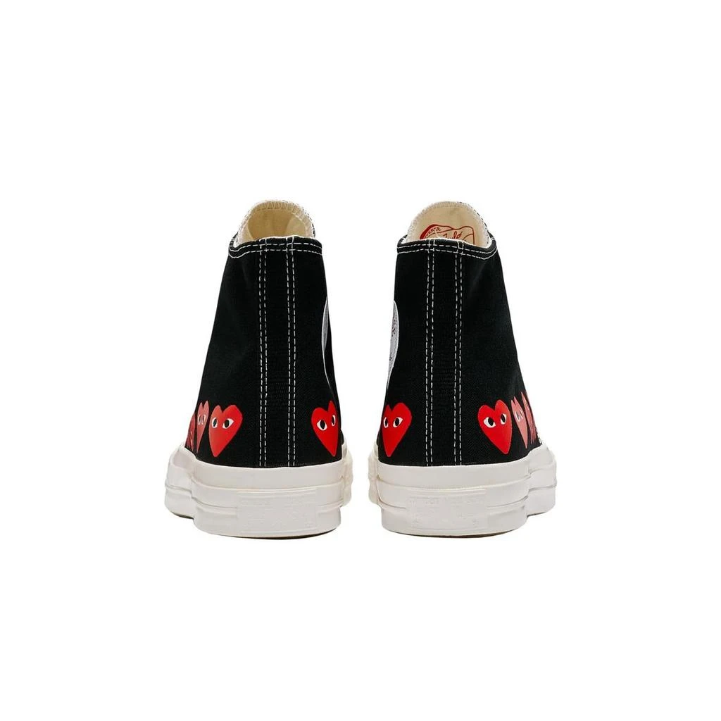 商品Comme des Garcons|COMME DES GARÇONS PLAY CONVERSE CHUCK 70 MULTI HEART HIGH BLACK,价格¥1446,第5张图片详细描述