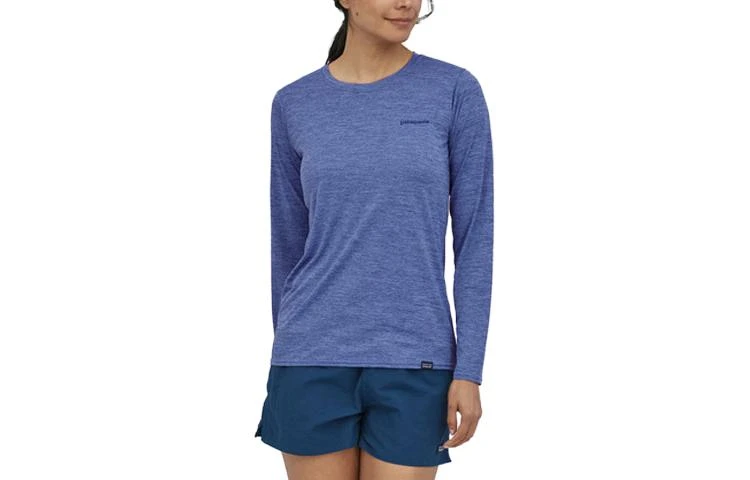 商品[国内直发] Patagonia|patagonia巴塔哥尼亚  C1 Capilene® Cool Daily 速干纯色字母logo图案印花圆领长袖  落肩袖T恤 女款,价格¥637,第6张图片详细描述