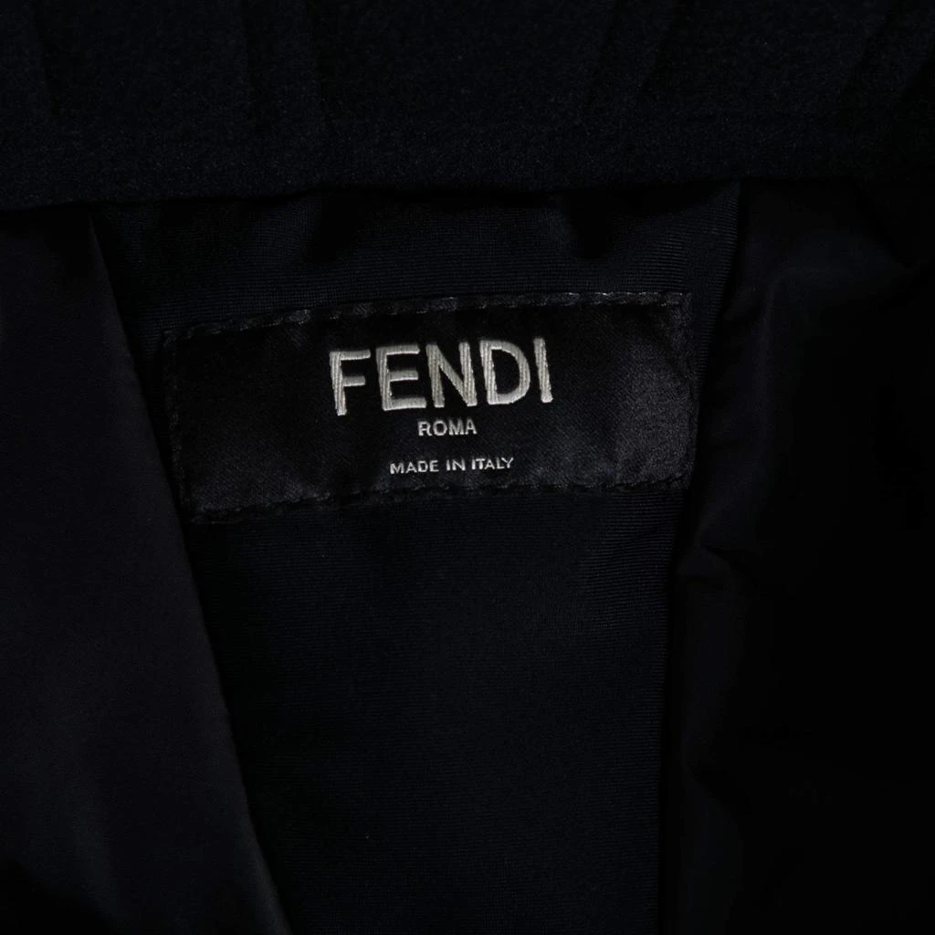 商品[二手商品] Fendi|Fendi Black Synthetic Logo Print Detailed Wide Leg Ski-Pants M,价格¥3255,第4张图片详细描述