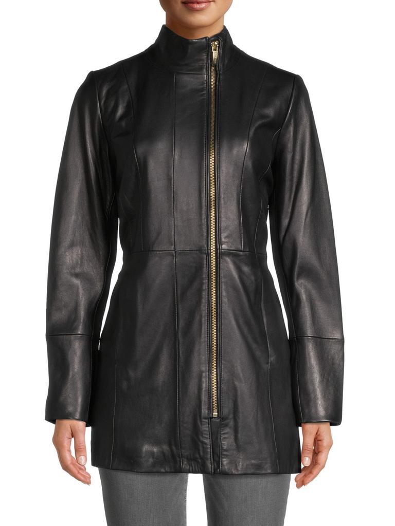 商品Cole Haan|Leather Car Coat,价格¥1688,第1张图片