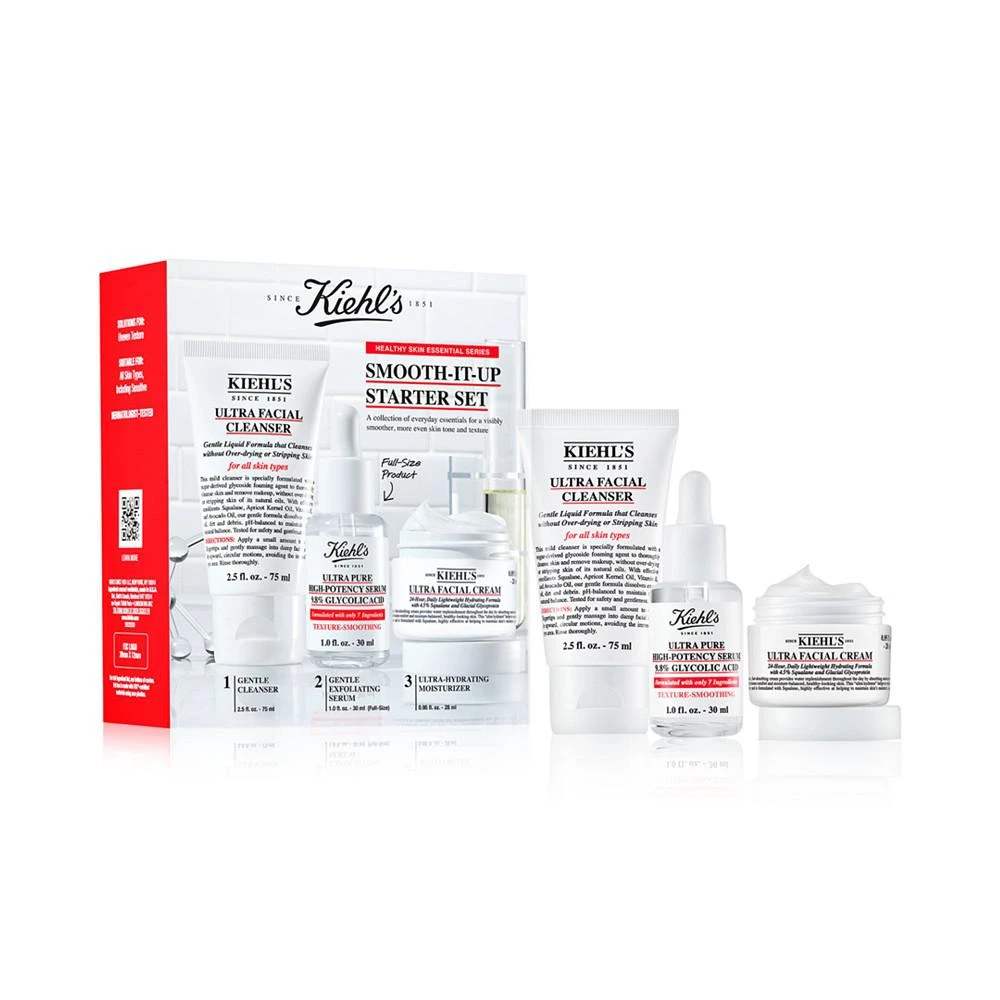 商品Kiehl's|3-Pc. Smooth-It-Up Skincare Starter Set,价格¥389,第1张图片