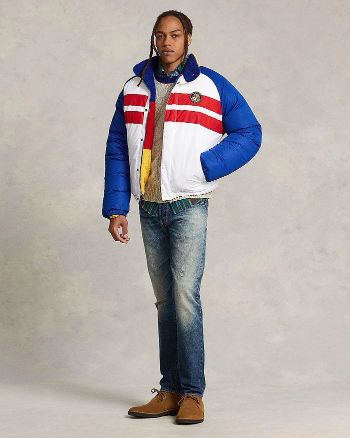 商品Ralph Lauren|Reversible Color Blocked Stripe Down Bomber Jacket,价格¥4475,第2张图片详细描述