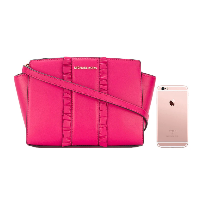 MICHAEL KORS 玫红色女士斜挎包 30H7GLMM2T-ULTRAPINK 商品
