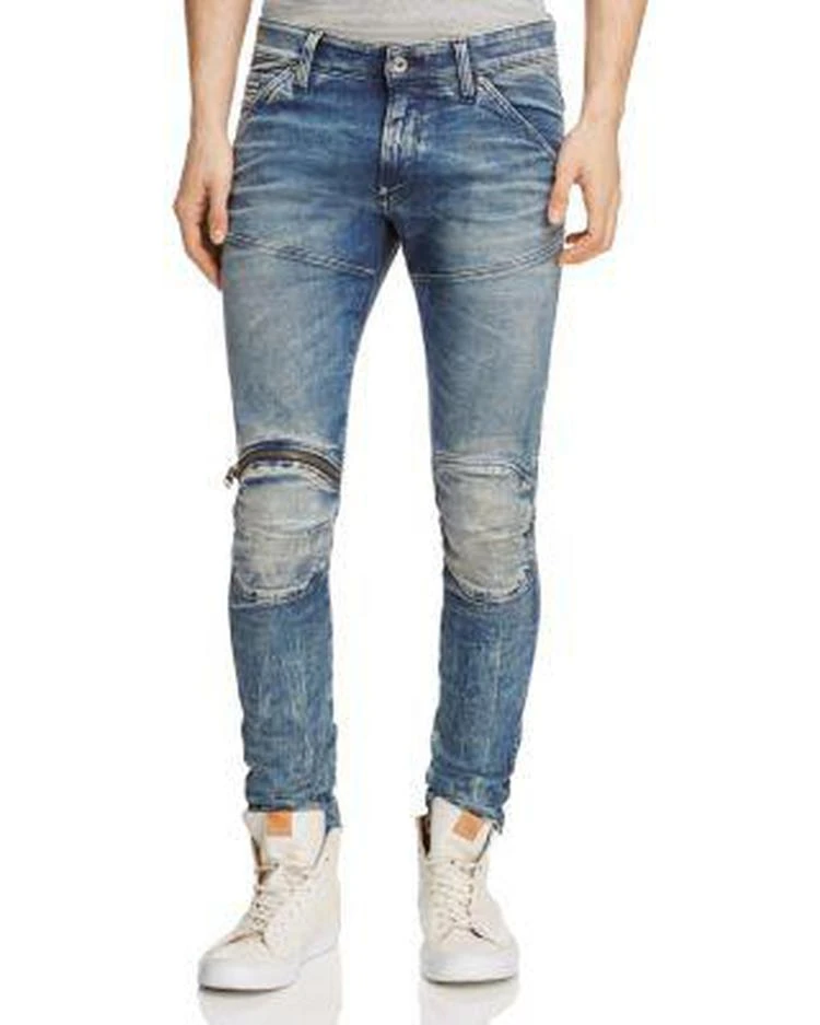 商品G-Star|5620 3D Distressed Super Slim Jeans in Light Aged,价格¥977,第1张图片