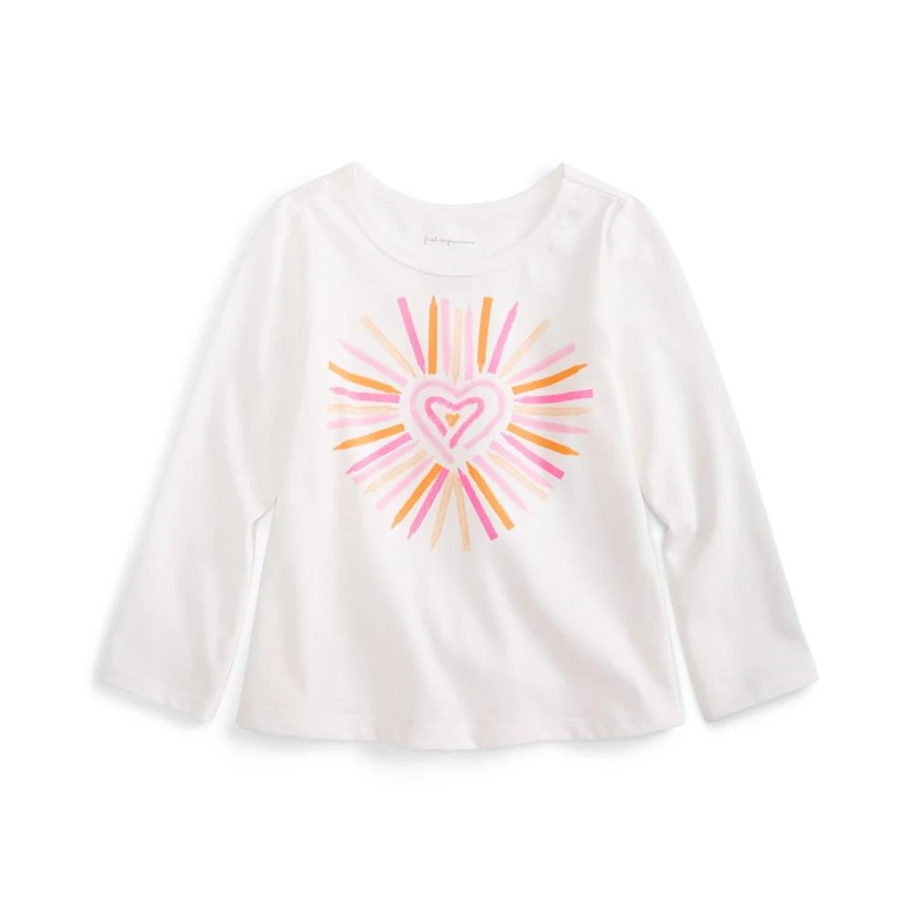 商品First Impressions|Baby Girls Crayon Heart T-Shirt, Created for Macy's,价格¥30,第1张图片