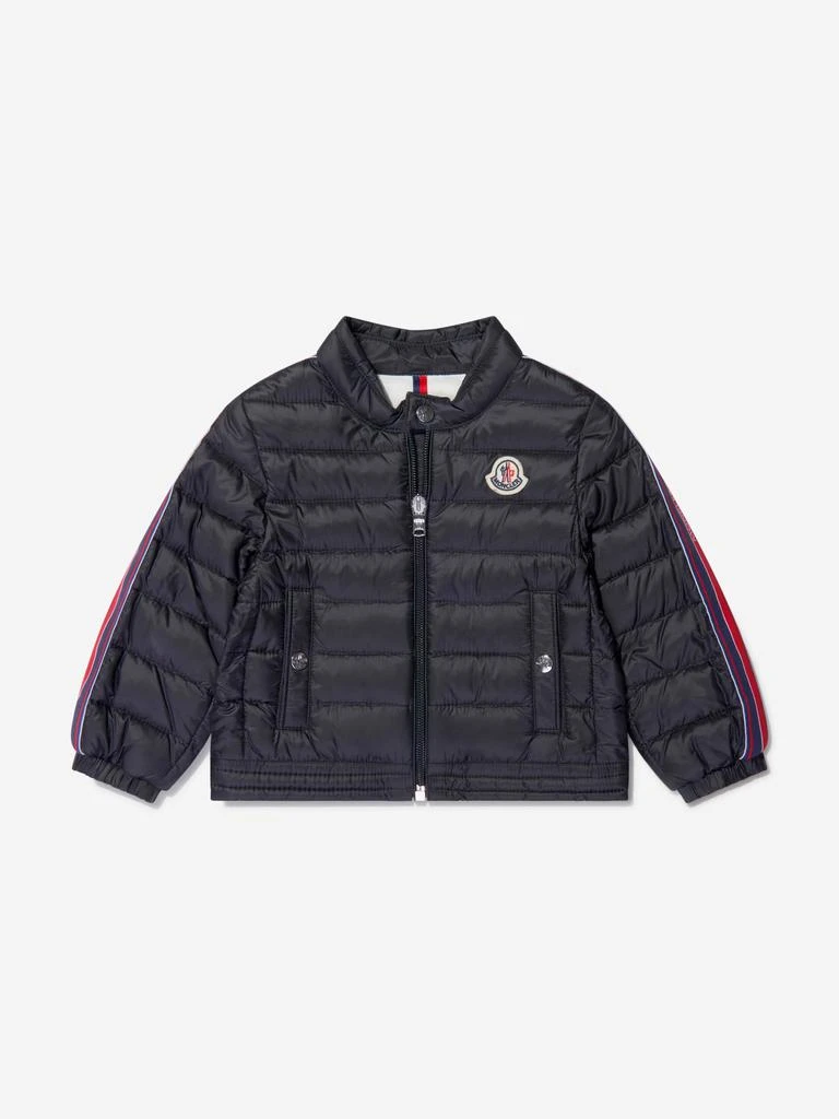 商品Moncler|Moncler Black Baby Boys Down Padded Anderm Biker Jacket,价格¥2311,第1张图片