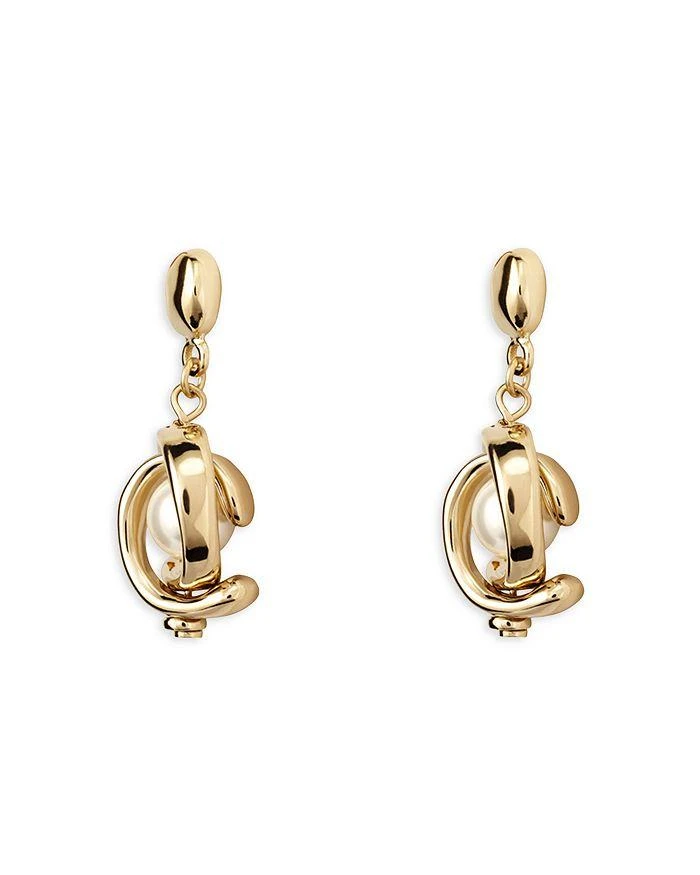 商品Uno de 50|Planets Mother of Pearl Drop Earrings in 18K Gold Plated Sterling Silver,价格¥1156,第2张图片详细描述