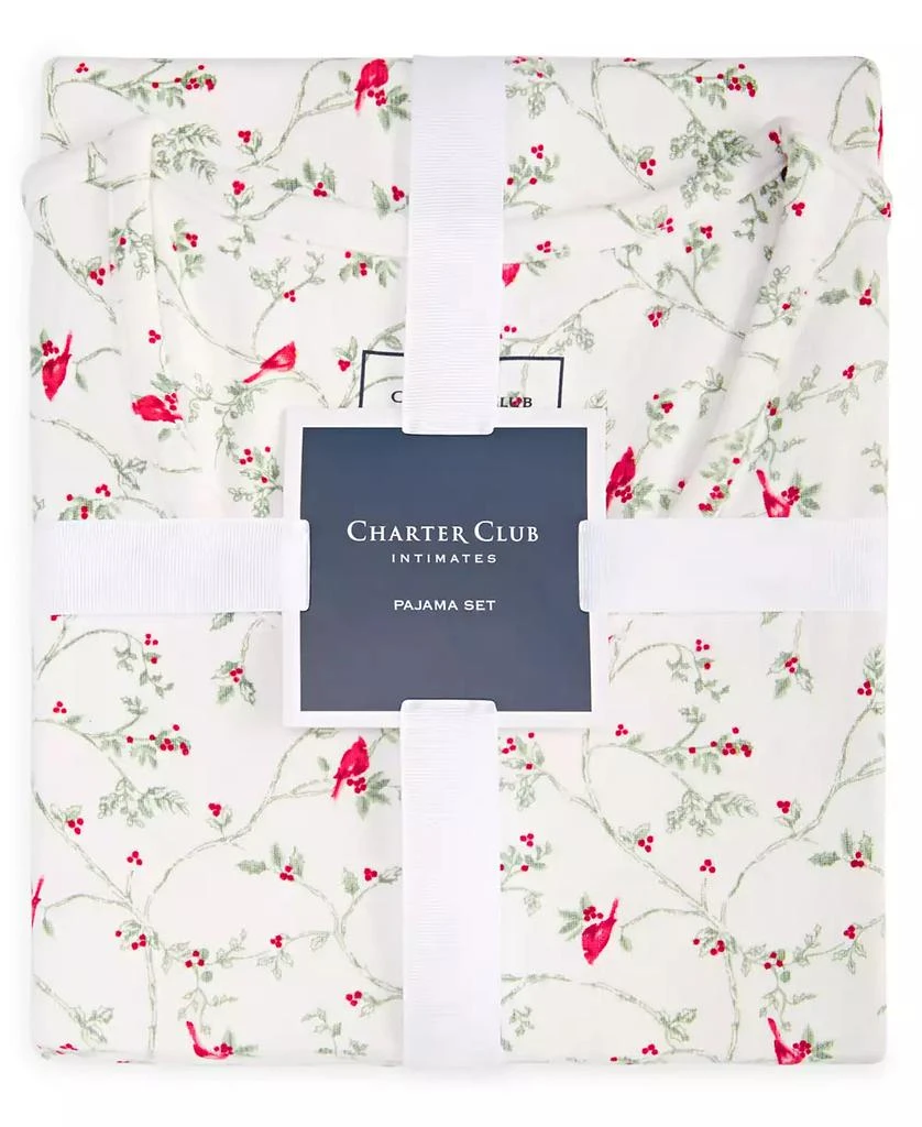 商品Charter Club|Women's 2-Pc. Printed Long-Sleeve Packaged Pajamas Set, Created for Macy's,价格¥177,第3张图片详细描述