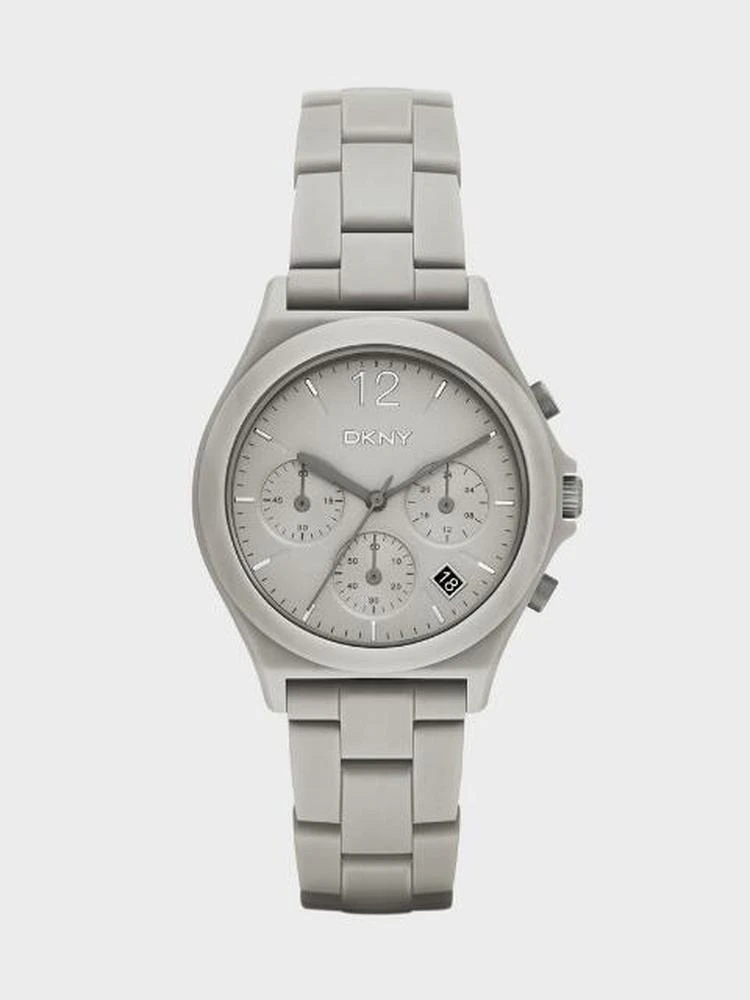 商品DKNY|Parsons Grey Ceramic Chronograph Watch,价格¥1441,第1张图片