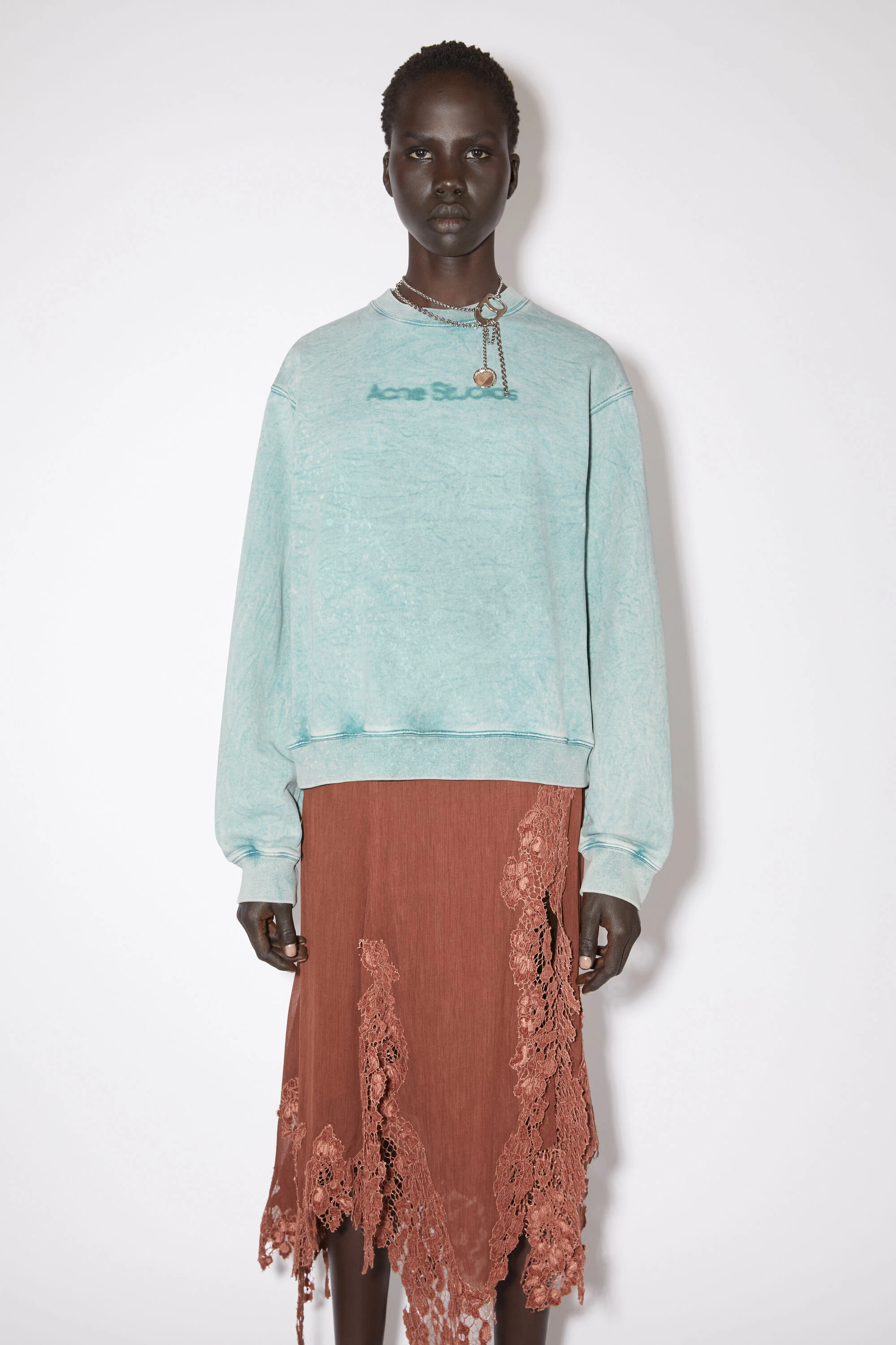 商品Acne Studios|Acne Studios 女士针织毛衣 AI0141AQO 蓝色,价格¥4128,第3张图片详细描述