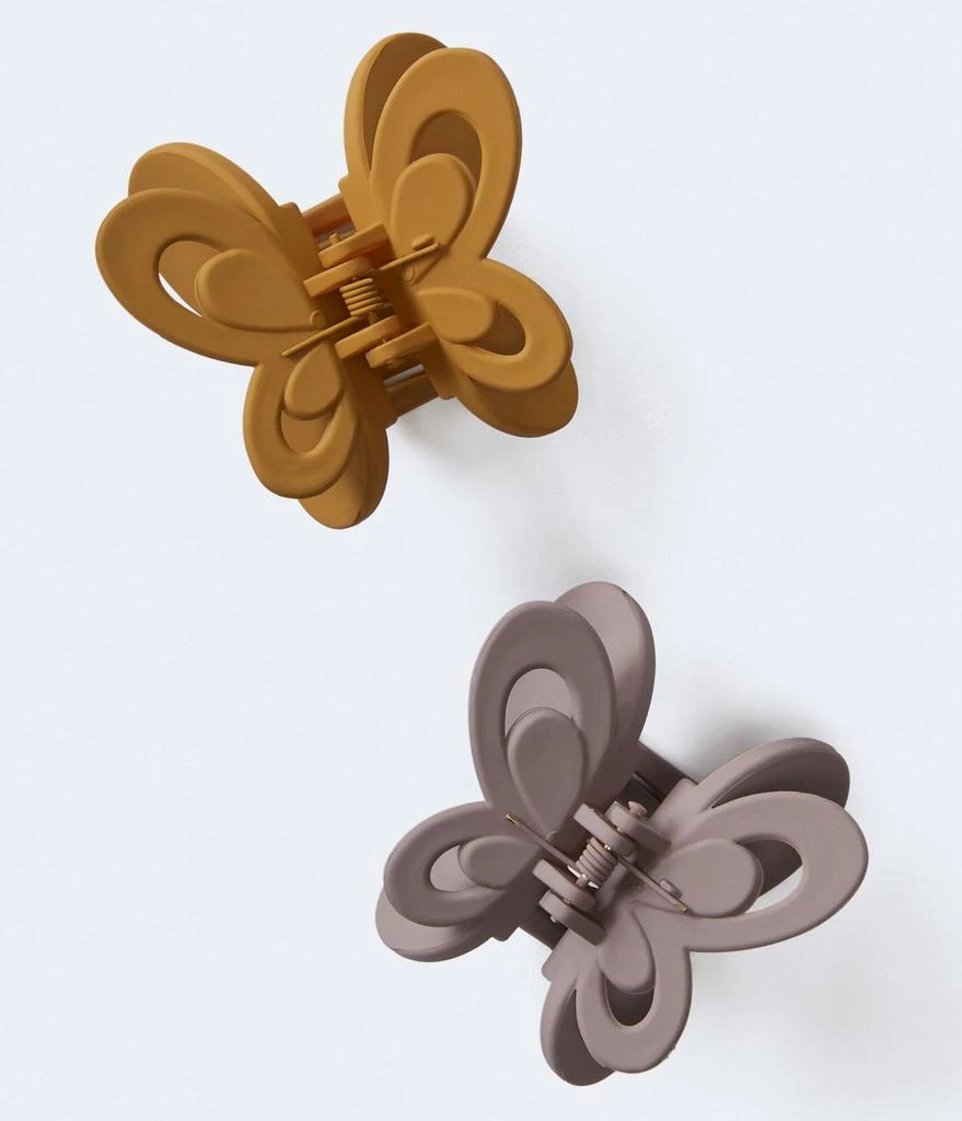 商品Aeropostale|Aeropostale Matte Butterfly Claw Hair Clip 2-Pack,价格¥45,第1张图片