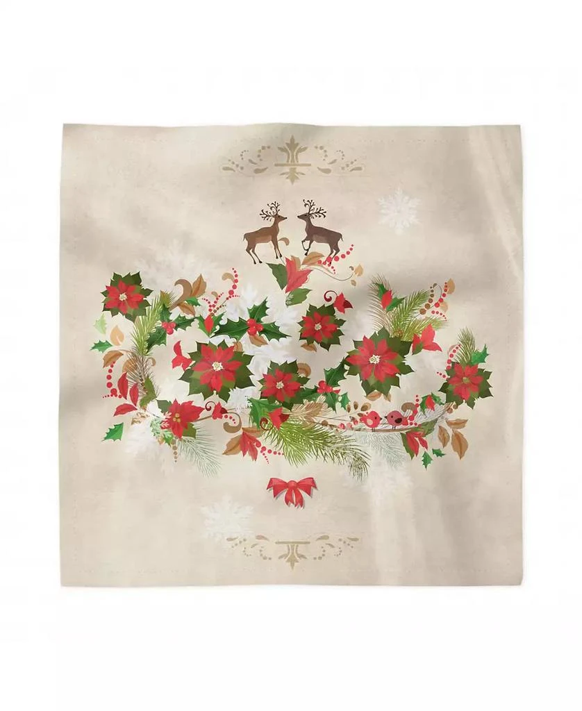 商品Ambesonne|Christmas Set of 4 Napkins, 18" x 18",价格¥186,第2张图片详细描述