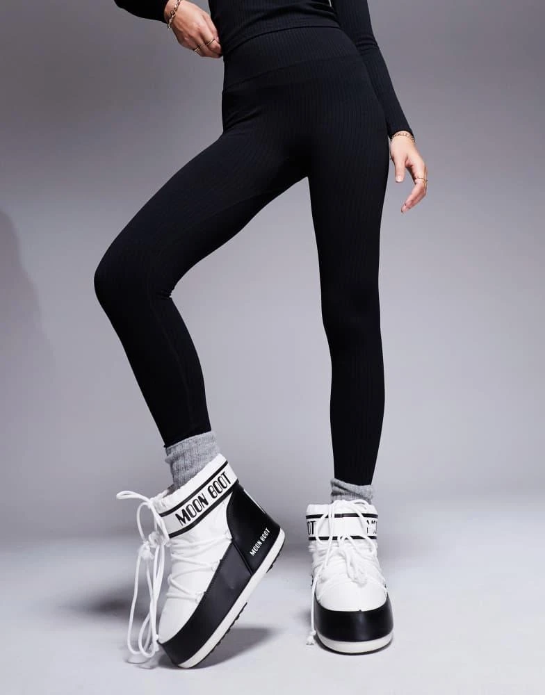 商品ASOS 4505 Ski & Snow|4505 Ski seamless thermal base layer legging in black,价格¥196,第2张图片详细描述