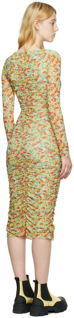 商品Ganni|Green Floral Midi Dress,价格¥1214,第3张图片详细描述