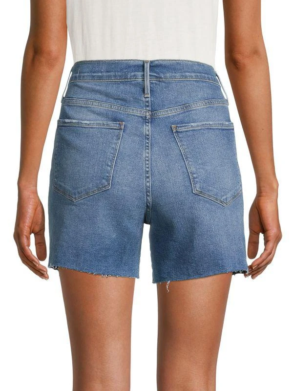 商品FRAME|Le Tour Raw Edge Denim Shorts,价格¥194,第2张图片详细描述