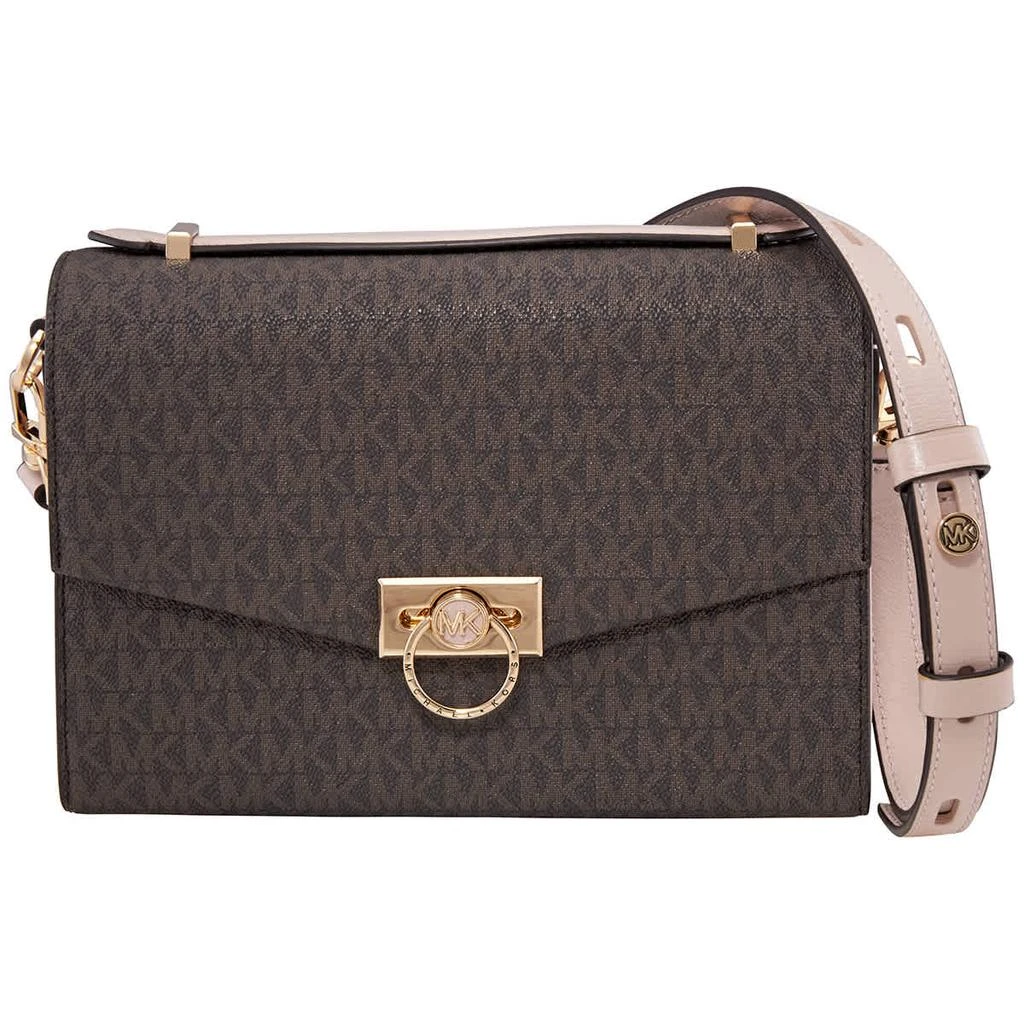 商品Michael Kors|Michael Kors Ladies Hendrix Medium Logo Messenger Bag,价格¥1778,第1张图片