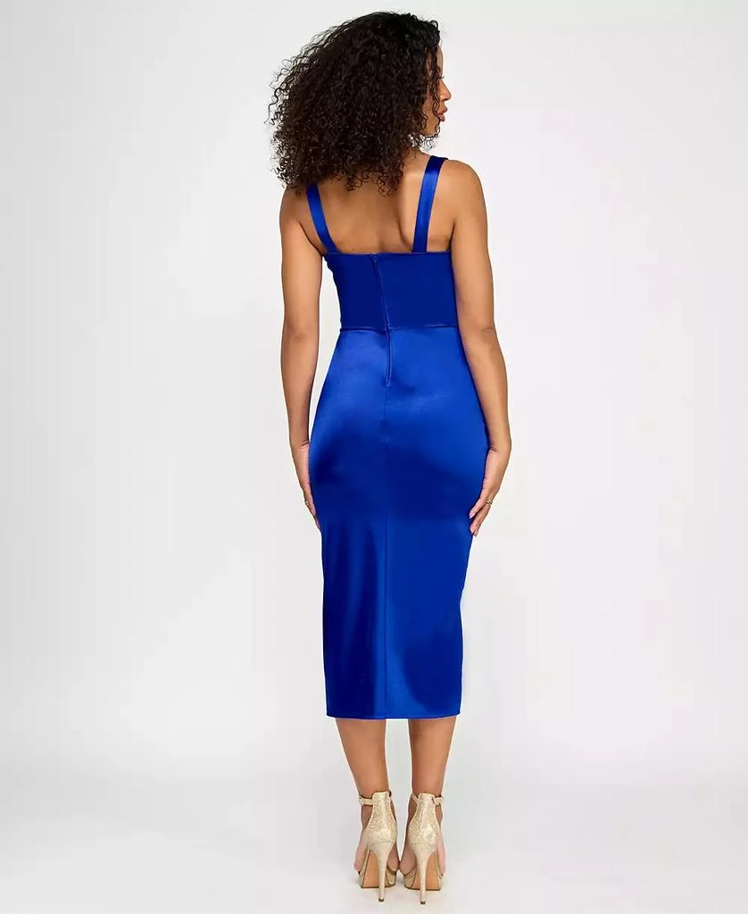 商品Emerald Sundae|Juniors' Asymmetric Ruched Bodycon Dress,价格¥384,第2张图片详细描述