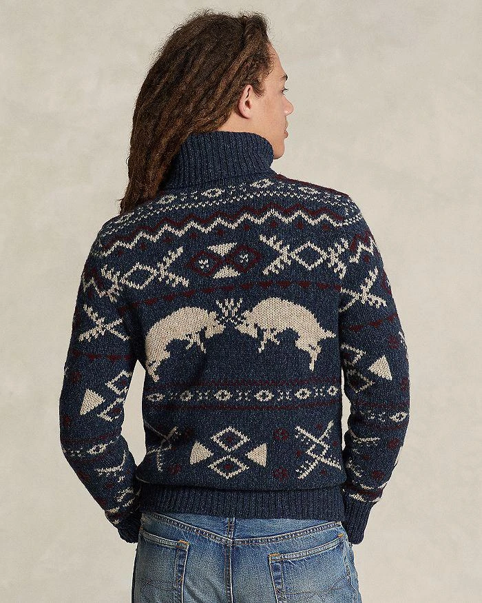 商品Ralph Lauren|Regular Fit Wool Cashmere Patterned Turtleneck Sweater,价格¥2598,第4张图片详细描述