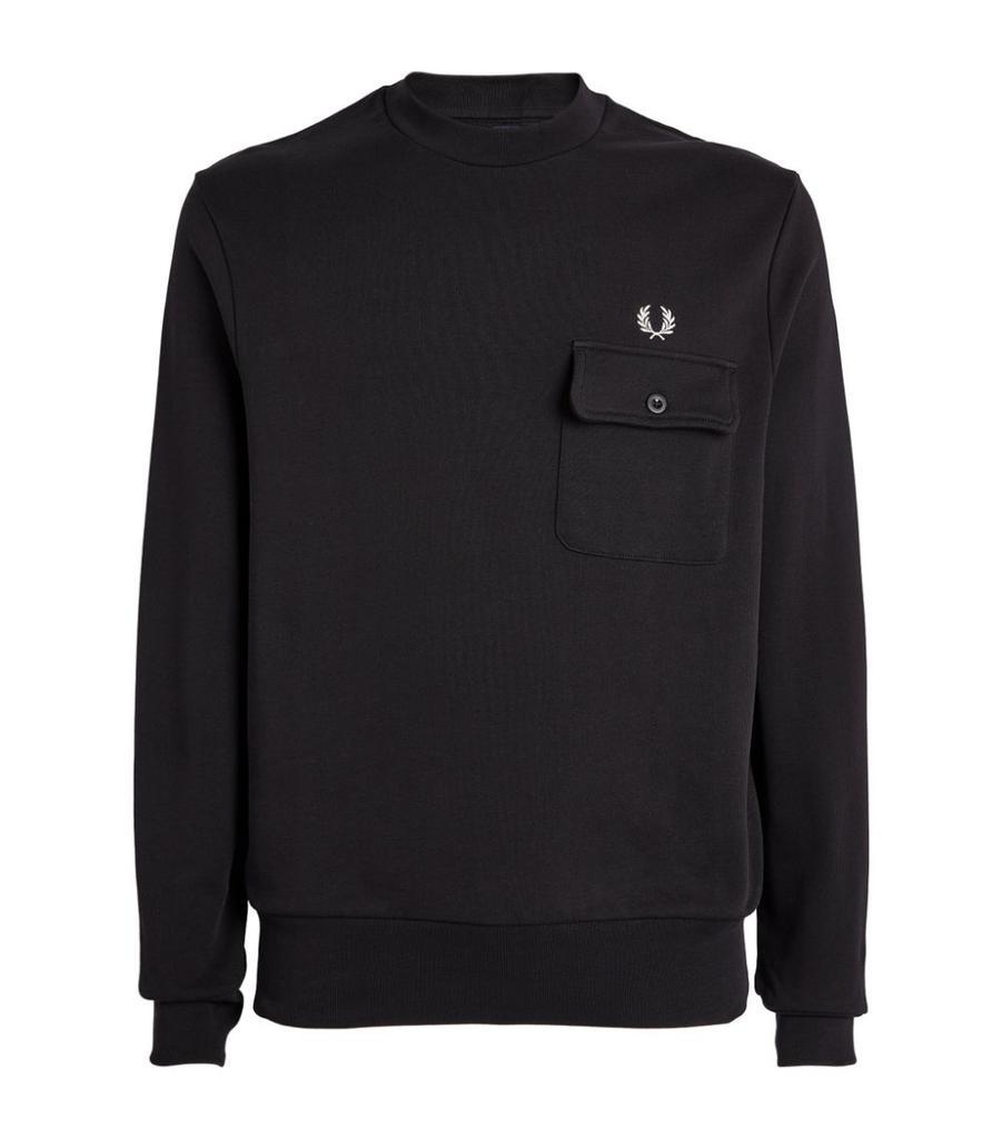 商品Fred Perry|Cotton Chest-Pocket Sweatshirt,价格¥1108,第1张图片