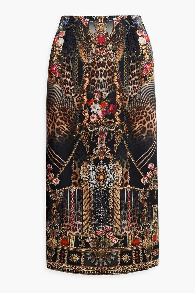 商品Camilla|Embellished printed silk crepe de chine skirt,价格¥1355,第1张图片