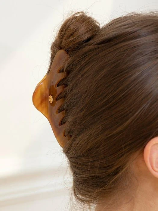 商品FANTASTIC PLANET|Brown marble hair clip_2colors,价格¥469,第3张图片详细描述