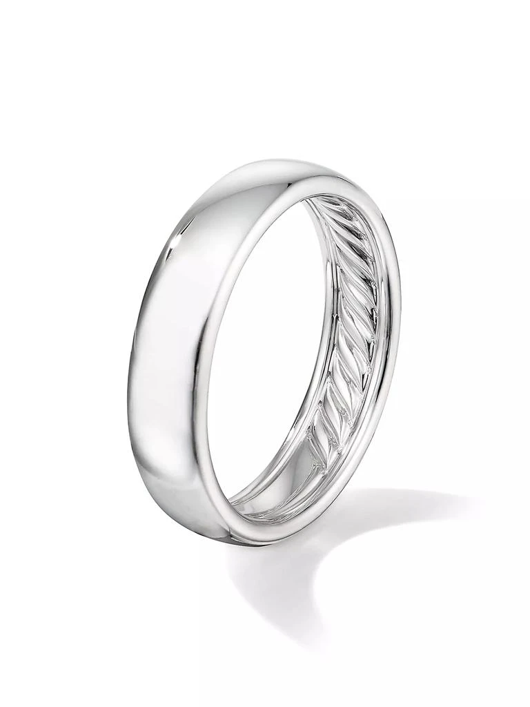 商品David Yurman|DY Classic Band Ring in 18K White Gold,价格¥27350,第3张图片详细描述