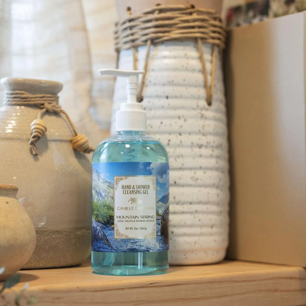 商品Camille Beckman|Hand & Shower Cleansing Gel 13oz Mountain Spring,价格¥119,第2张图片详细描述