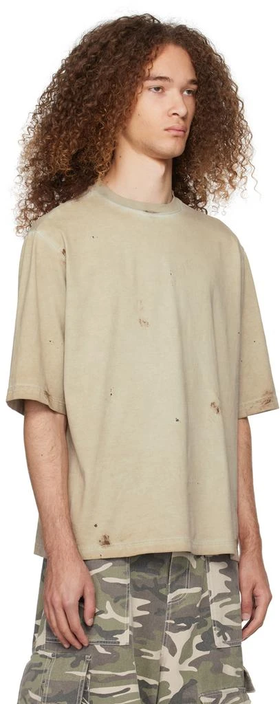 商品We11done|Beige Faded T-Shirt,价格¥1307,第2张图片详细描述