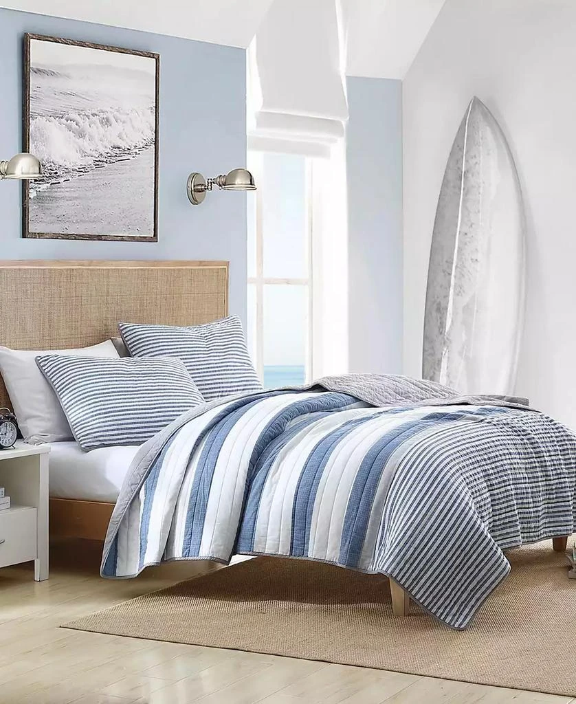 商品Nautica|Fairwater Reversible 3 Piece Quilt Set,价格¥657,第2张图片详细描述