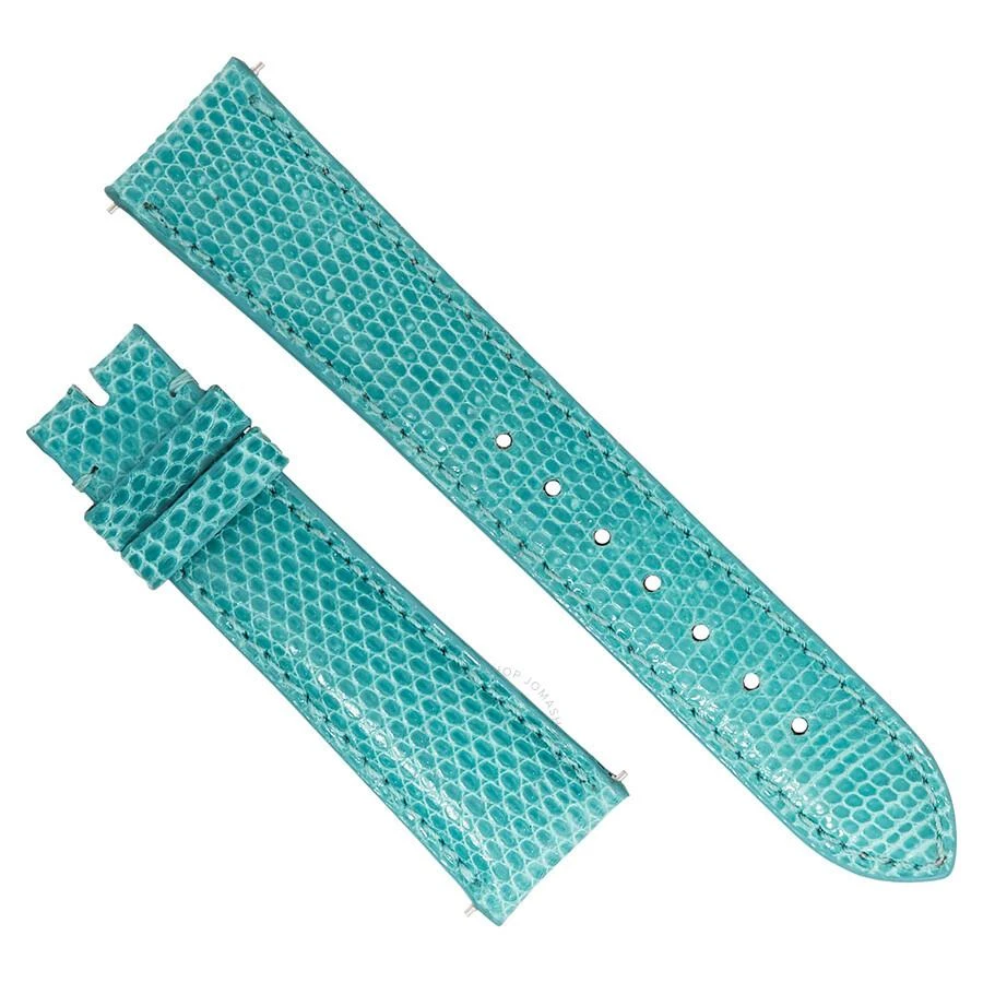 商品Hadley Roma|Shiny Teal Lizard Leather Strap,价格¥261,第1张图片