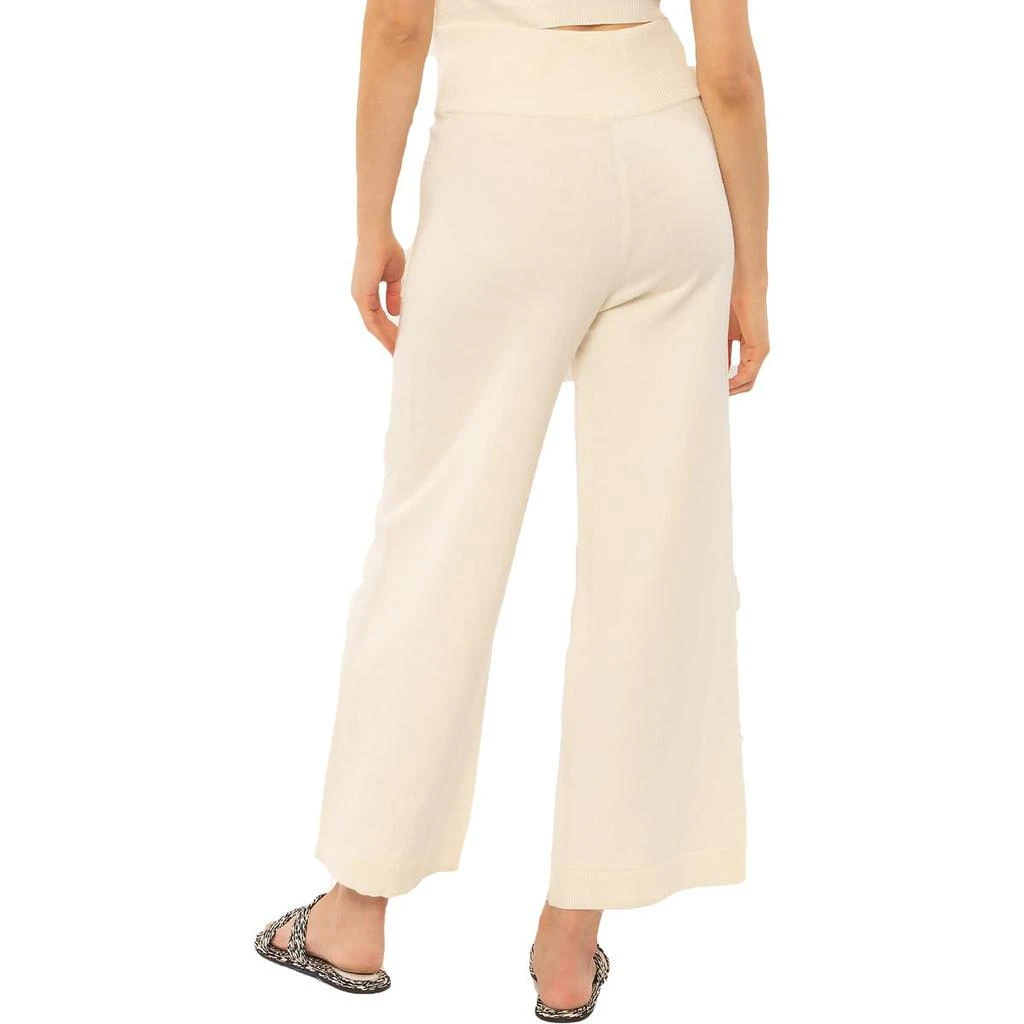 商品AMUSE SOCIETY|Amuse Society Womens Mission Ribbed Trim Knit Wide Leg Pants,价格¥130,第2张图片详细描述