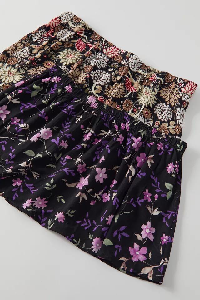 商品Urban Renewal|Urban Renewal Remade Floral Low Rise Mini Skirt,价格¥184,第4张图片详细描述