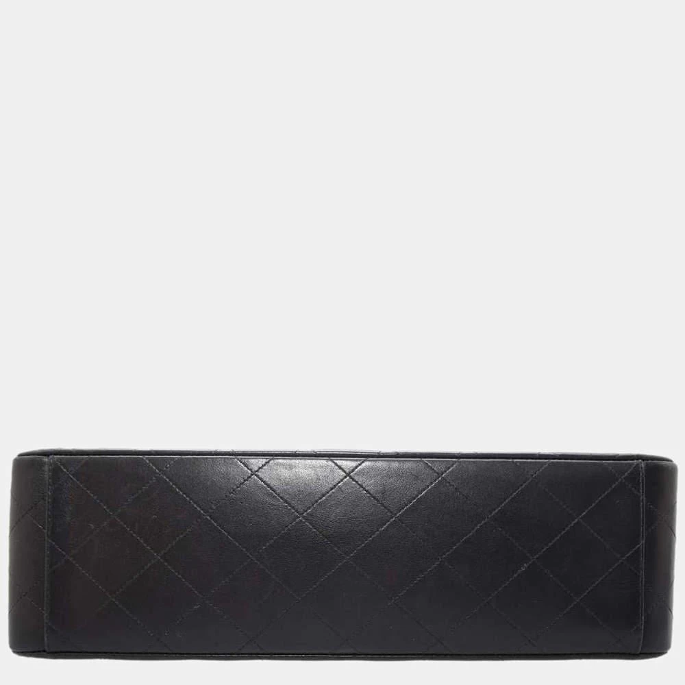 商品[二手商品] Chanel|Chanel Black Lambskin Leather Vintage Flap Bag,价格¥37922,第4张图片详细描述