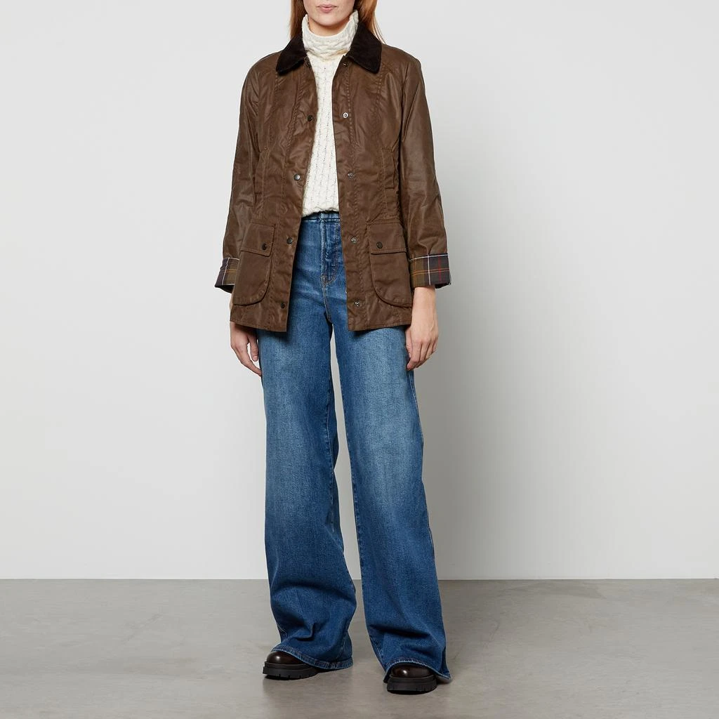 商品Barbour|Barbour Women's Beadnell Wax Jacket - Bark,价格¥2112,第3张图片详细描述