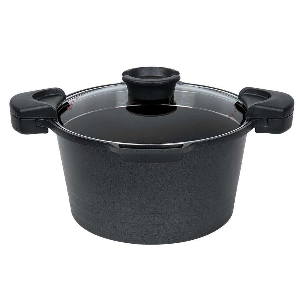 商品MASTERPAN|5 Qt. Stock N' Pasta Pot With Easy Pour Strainer Glass Lid, 9”,价格¥475,第2张图片详细描述
