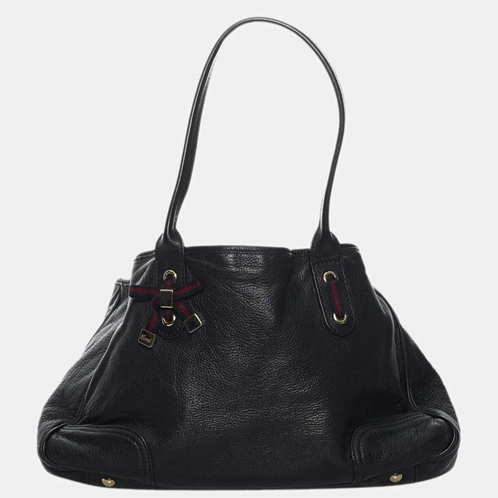 商品[二手商品] Gucci|Gucci Black Leather Medium Princy Tote Bag,价格¥4648,第1张图片