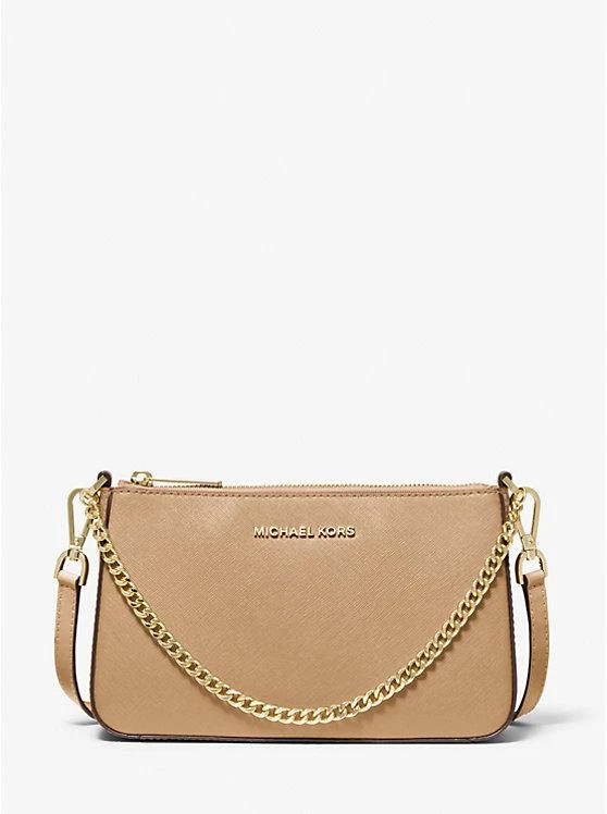 商品Michael Kors|Jet Set Medium Saffiano Leather Crossbody Bag,价格¥653,第1张图片