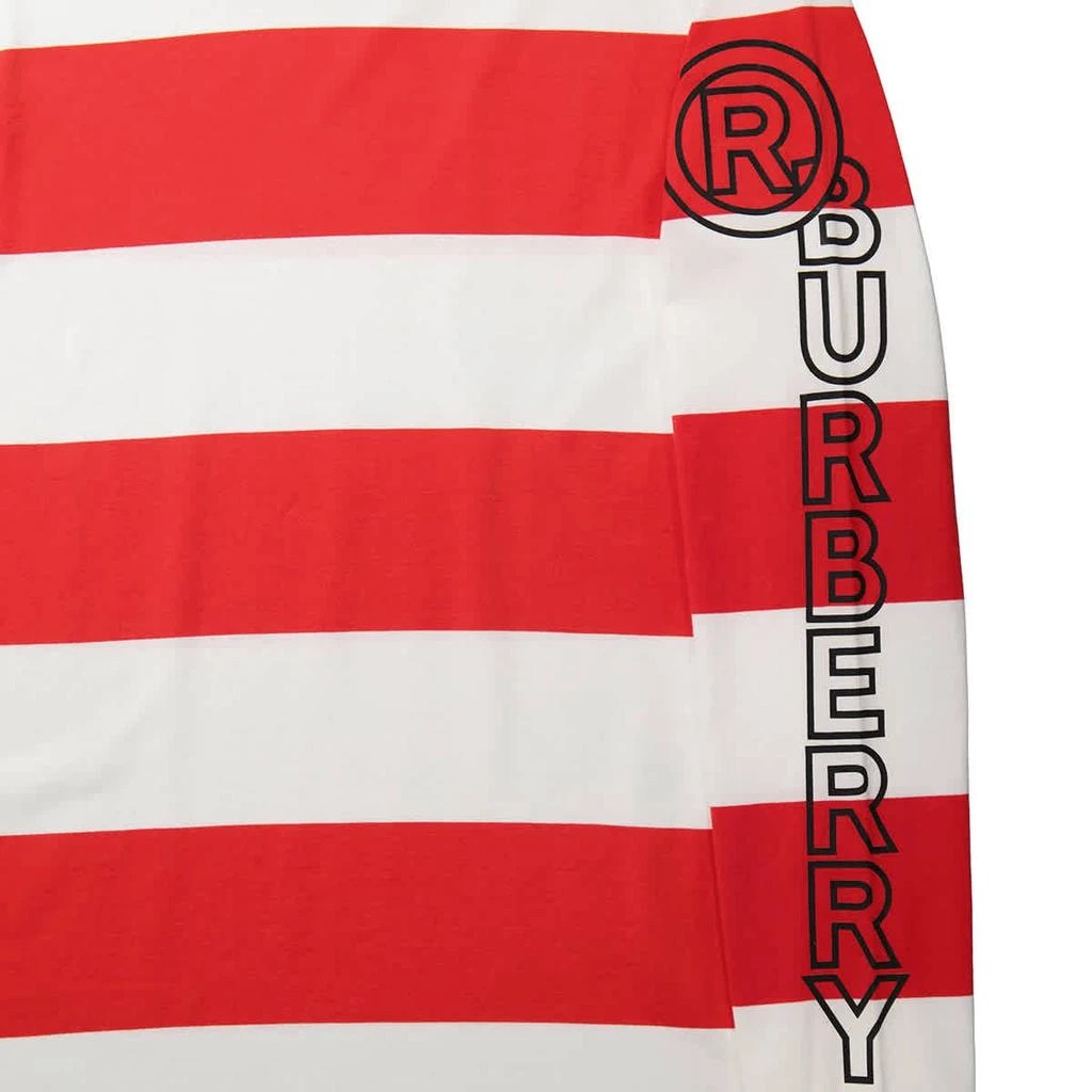 商品Burberry|Men's Laxley Stripe Long-sleeve Cotton Oversized T-shirt,价格¥985,第3张图片详细描述
