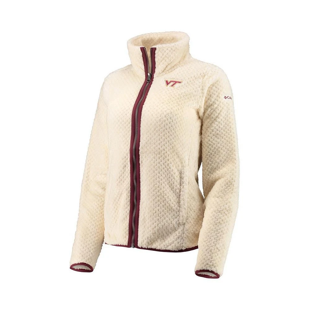 商品Columbia|Women's Cream Virginia Tech Hokies Fireside II Sherpa Full-Zip Jacket,价格¥670,第4张图片详细描述