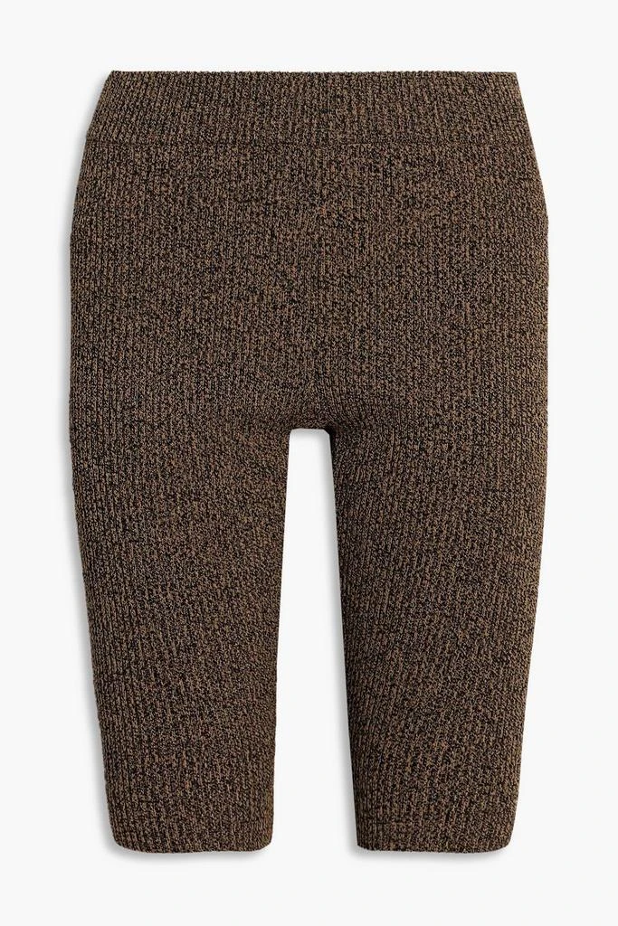 商品Ganni|Mélange ribbed-knit shorts,价格¥330,第1张图片