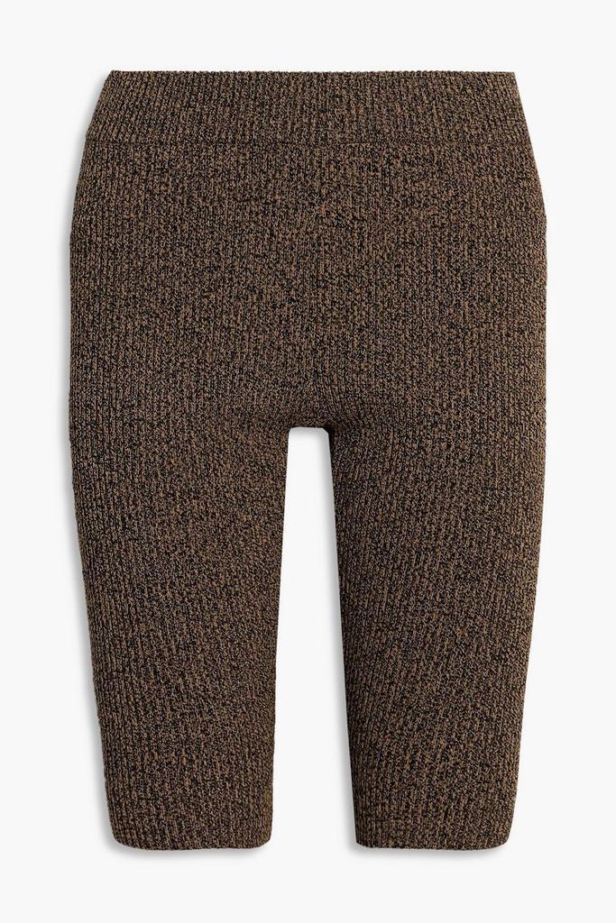 商品Ganni|Mélange ribbed-knit shorts,价格¥401,第1张图片