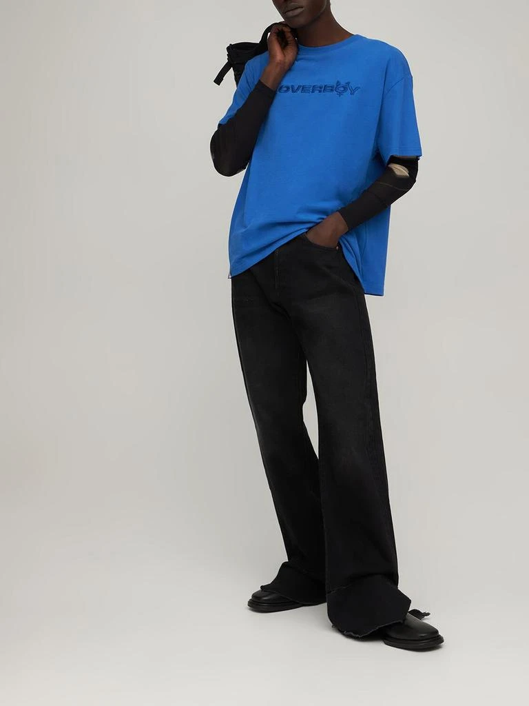商品Charles Jeffrey Loverboy|Logo Embroidery Cotton Jersey T-shirt,价格¥542,第1张图片详细描述