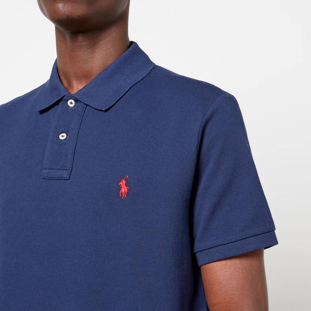 商品Ralph Lauren|Polo Ralph Lauren Men's Custom Slim Fit Mesh Polo Shirt - Newport Navy,价格¥774,第6张图片详细描述