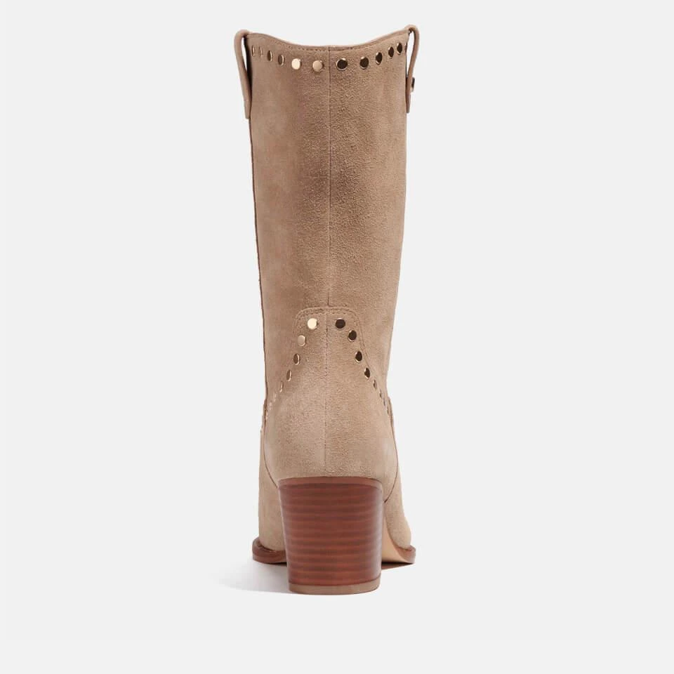 商品Coach|COACH PHOEBE SUEDE WESTERN BOOTS,价格¥838,第4张图片详细描述