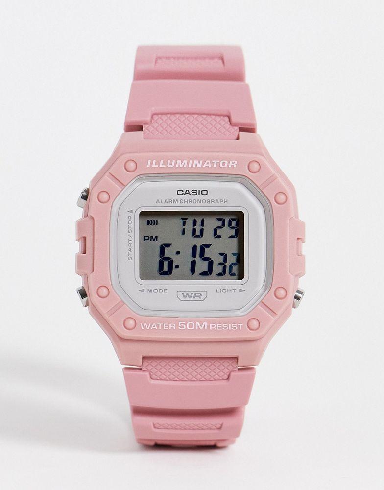 商品Casio|Casio womens silicone watch in pink,价格¥173,第1张图片