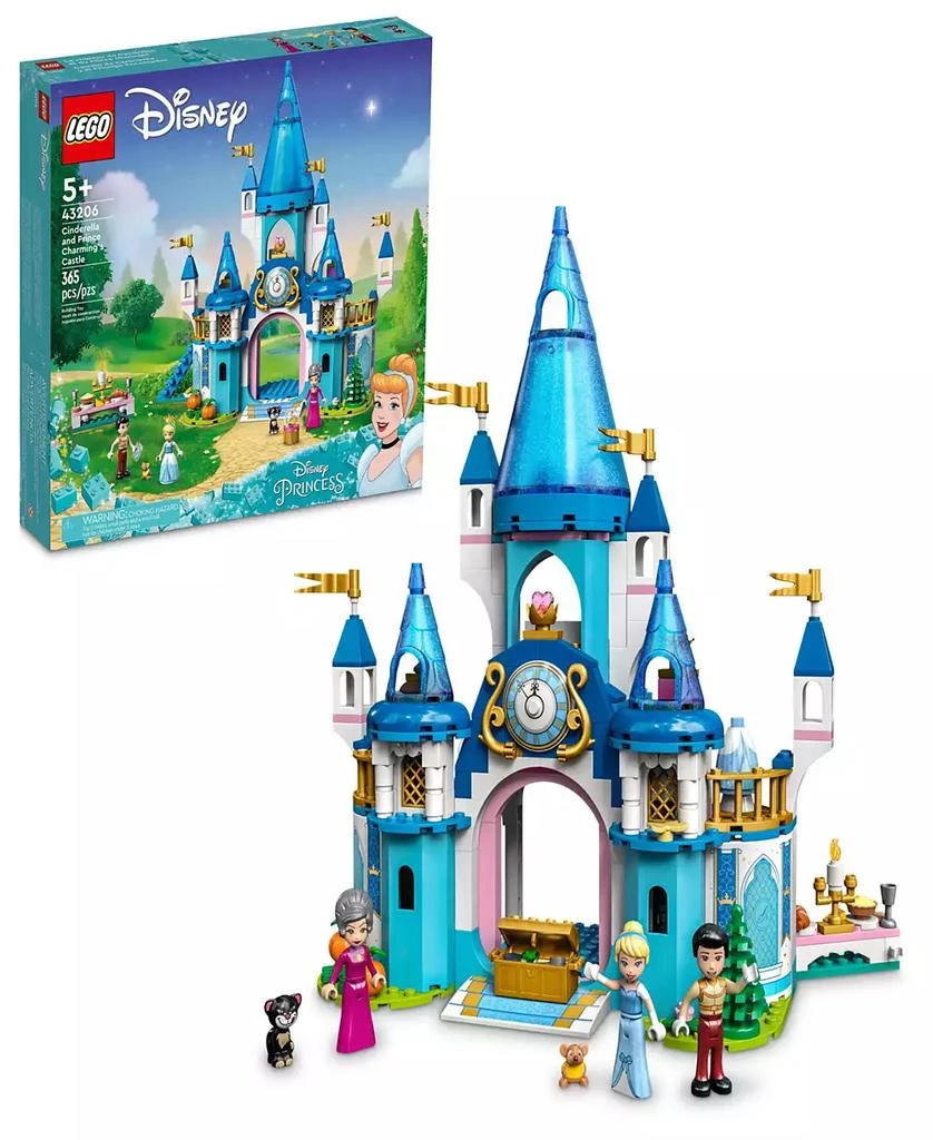 商品LEGO|Disney 43206 Cinderella and Prince Charming Castle Toy Minifigure Building Set,价格¥671,第1张图片
